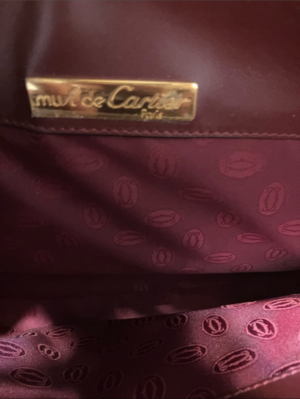 Cartier Burgundy Crossbody Bag - Picture 2 of 11